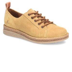 Born BR0032707 Isadora Tan Suede Womens Lace Up Oxfords Shoes Sz 11/43